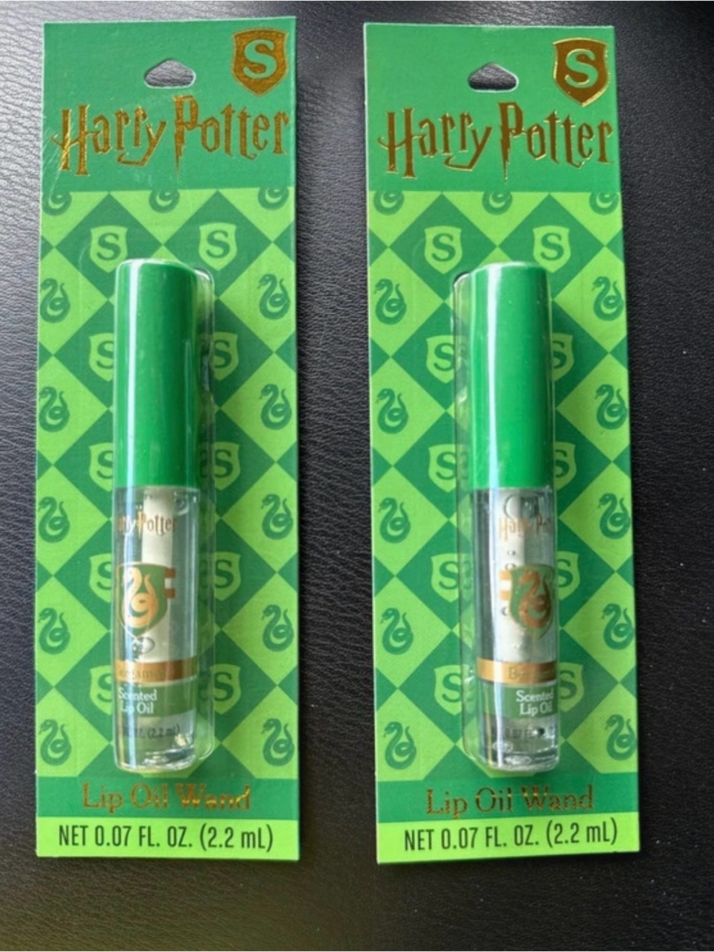 Warner Bros. Harry Potter Slytherin Green Lip Oil Wands - Pair